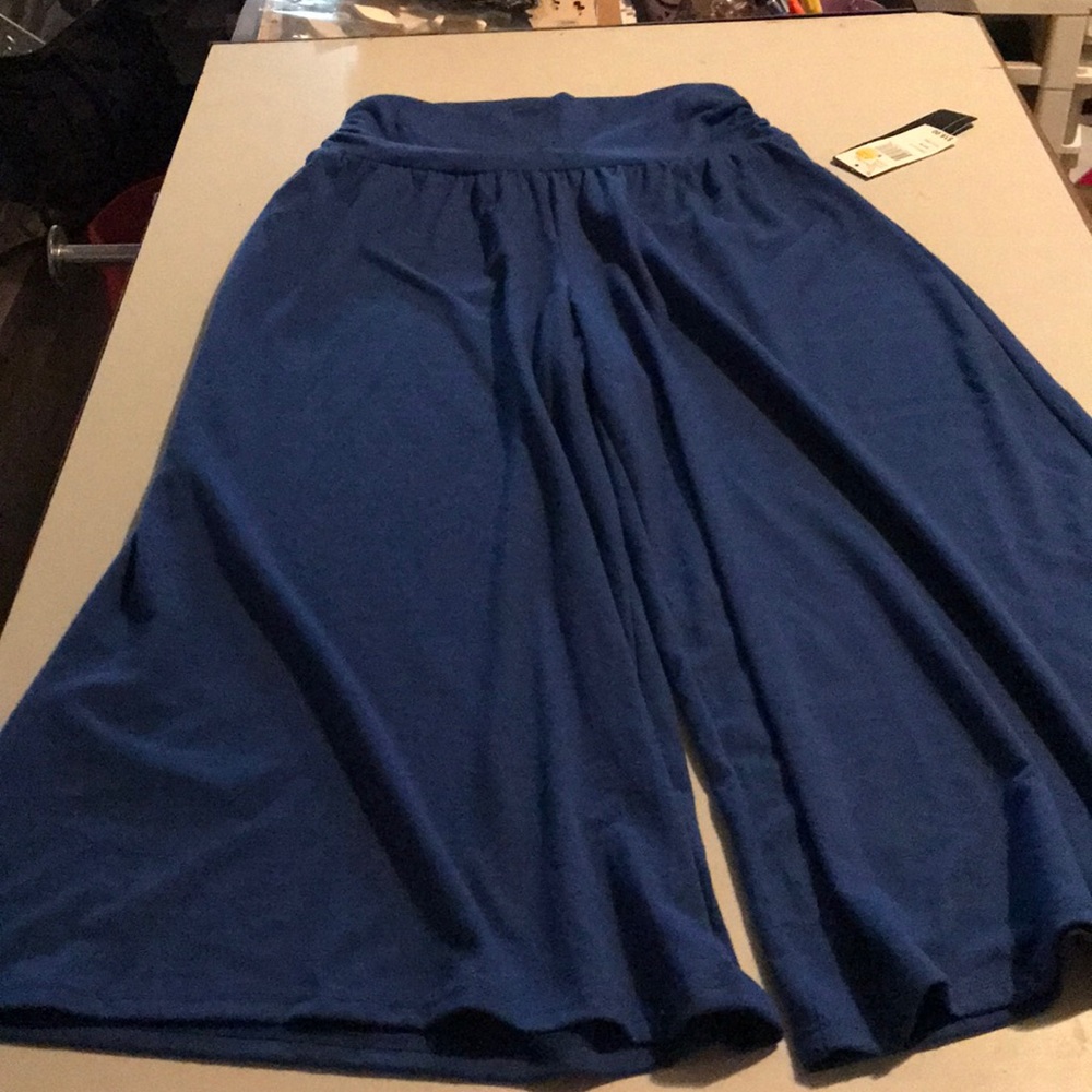 Gaucho Pants Cobalt. NWT